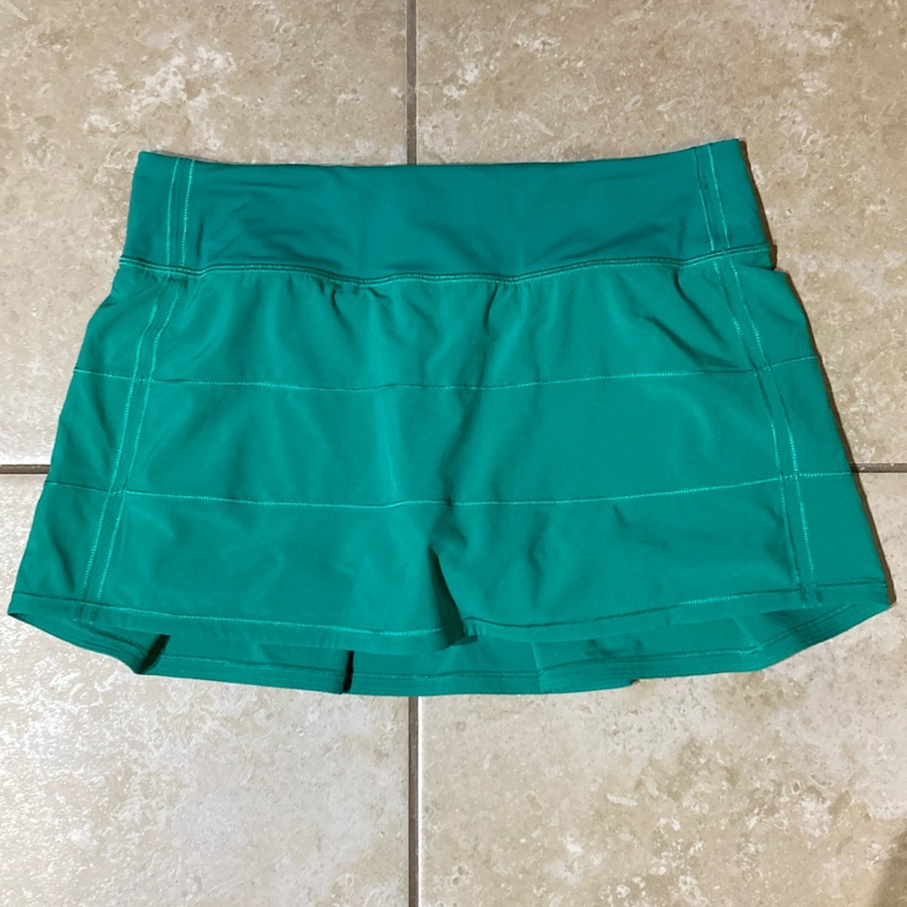 Lululemon Maldives Green Pace Rival Skirt